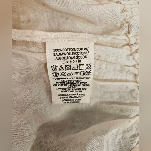 Free People Counting Stars Peasant Blouse Boho Size S - Picture 14 of 14